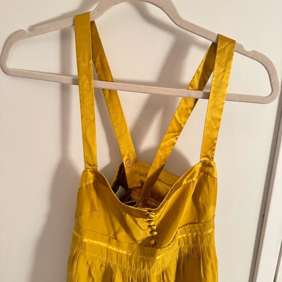 J CREW gold yellow silk flowy cami top - Picture 4 of 6